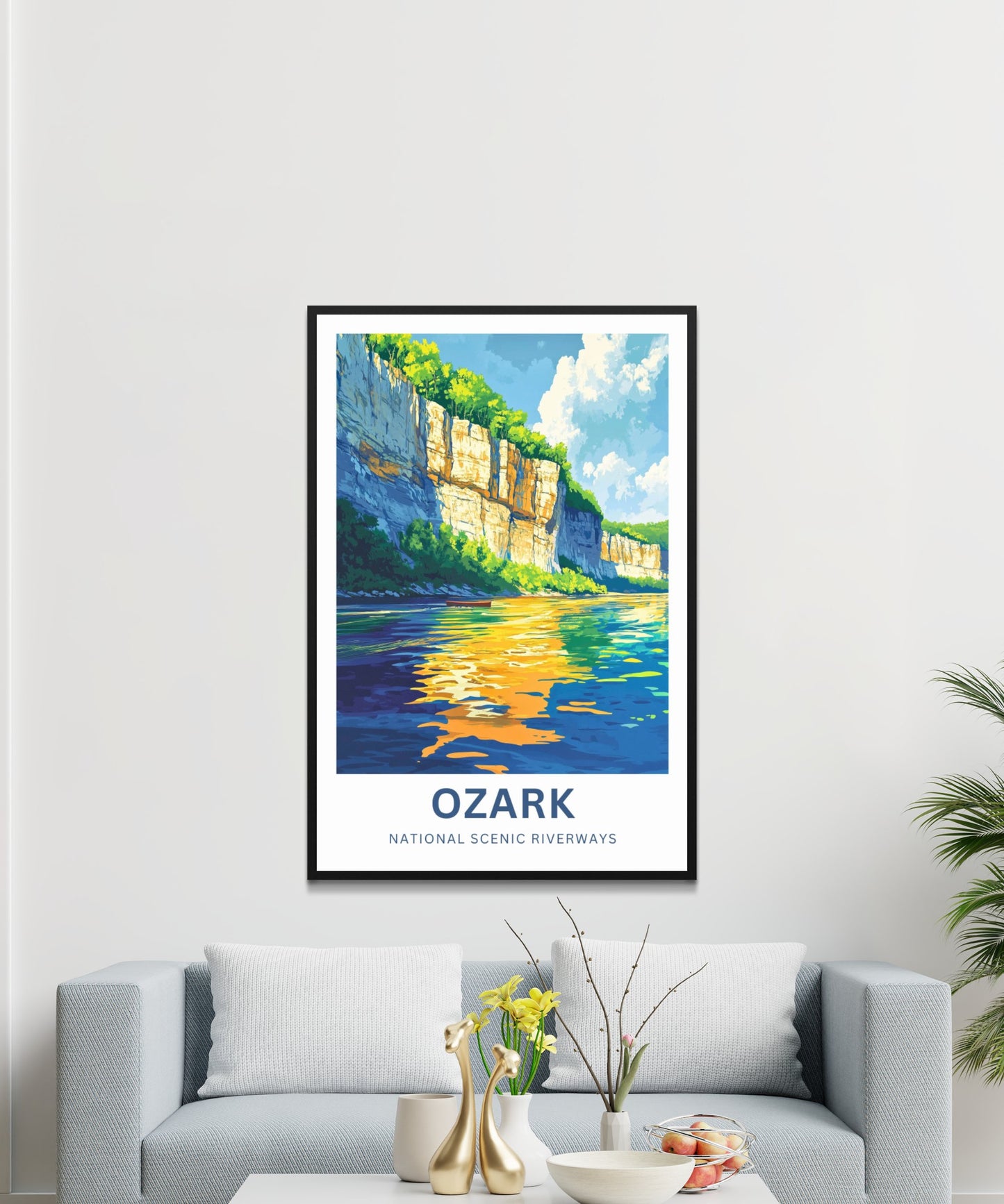 Ozark National Scenic Riverways Travel Poster  - Pristine Waterways