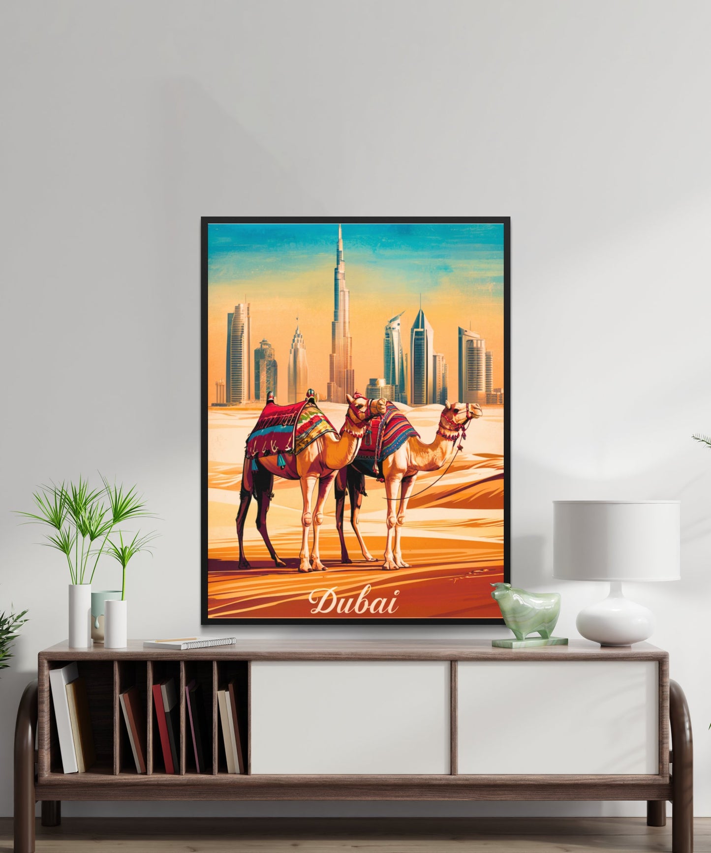 Dubai Vintage Travel Poster