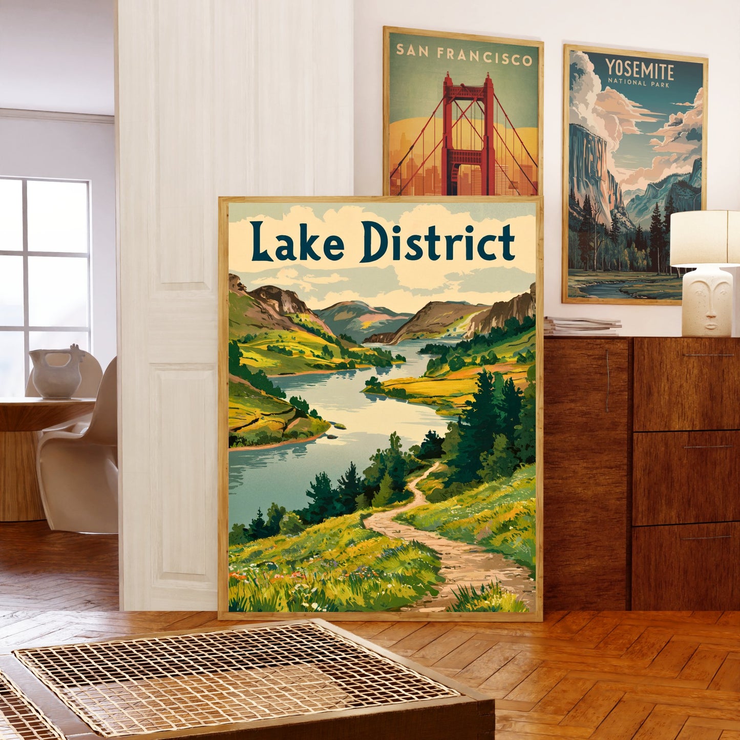 Lake District Vintage Travel Poster - Timeless English Tranquility