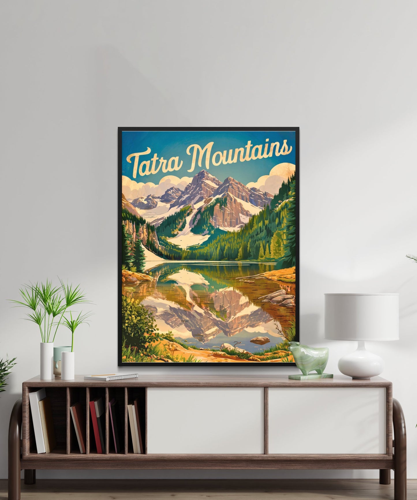 Tatra Mountains Vintage Travel Poster  - Explore Poland and Slovakia's Majestic Ranges