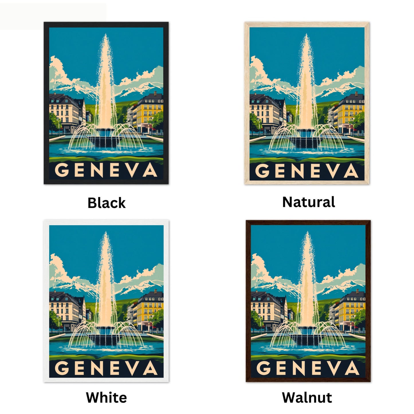 Geneva Vintage Travel Poster