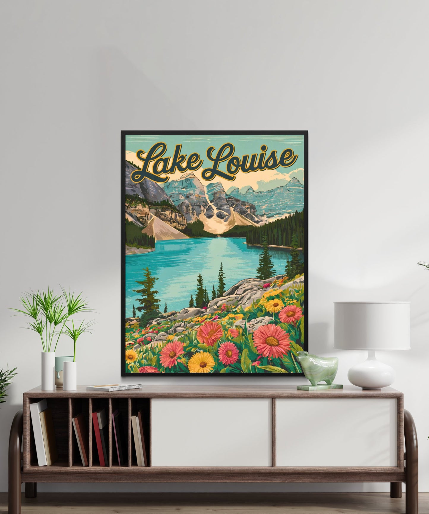 Lake Louise Vintage Travel Poster