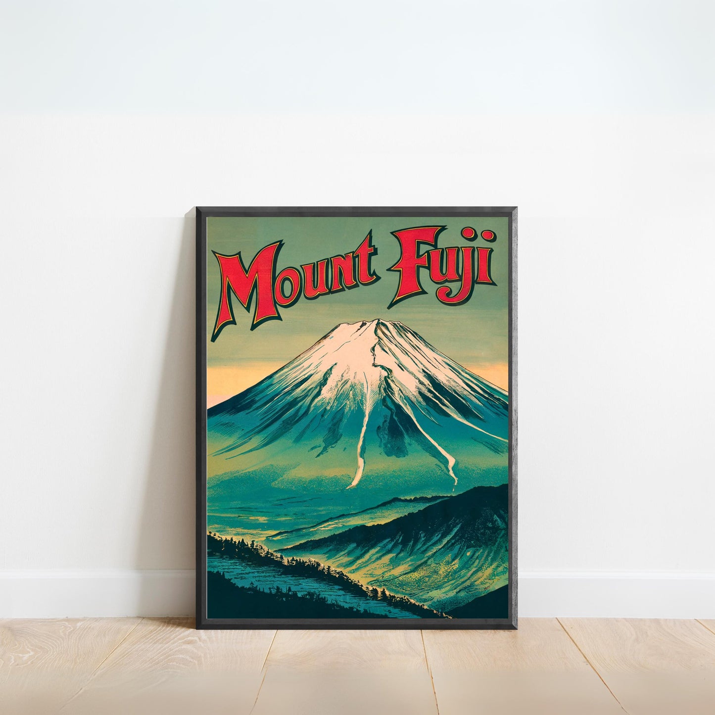 Mount Fuji Vintage Travel Poster