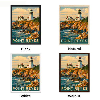 Point Reyes Vintage Travel Poster - Coastal Paradise