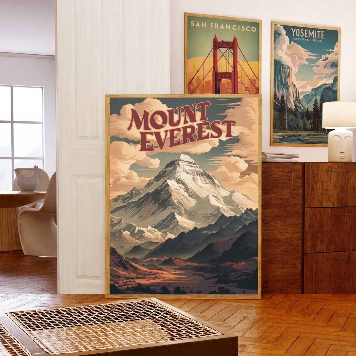 Mount Everest Vintage Travel Poster- Summit Serenity