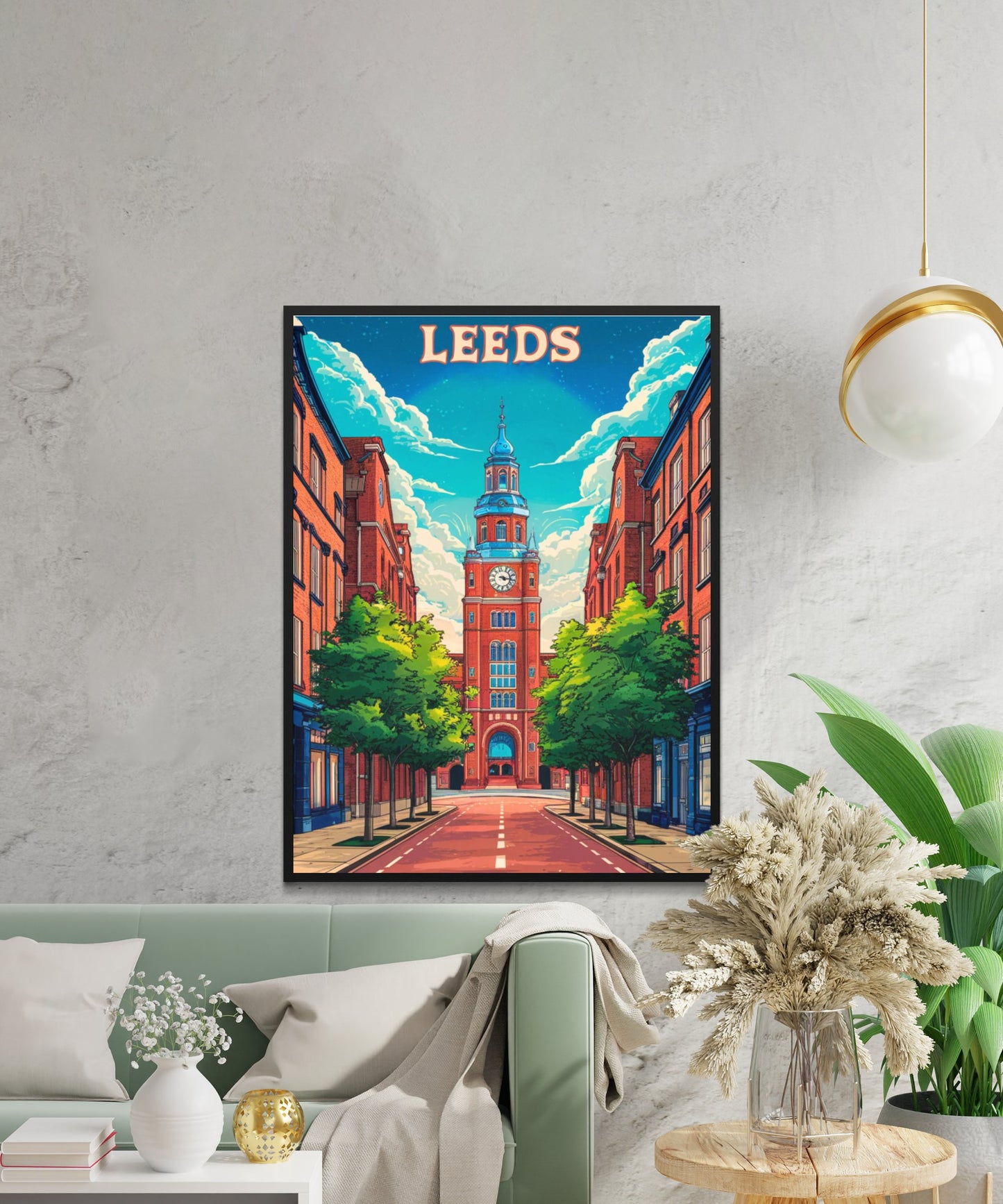 Leeds Vintage Travel Poster