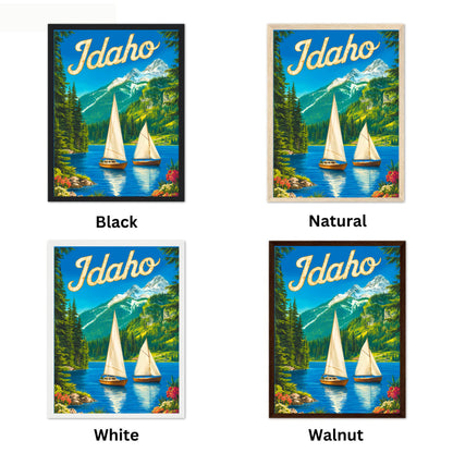 Idaho Vintage Travel Poster