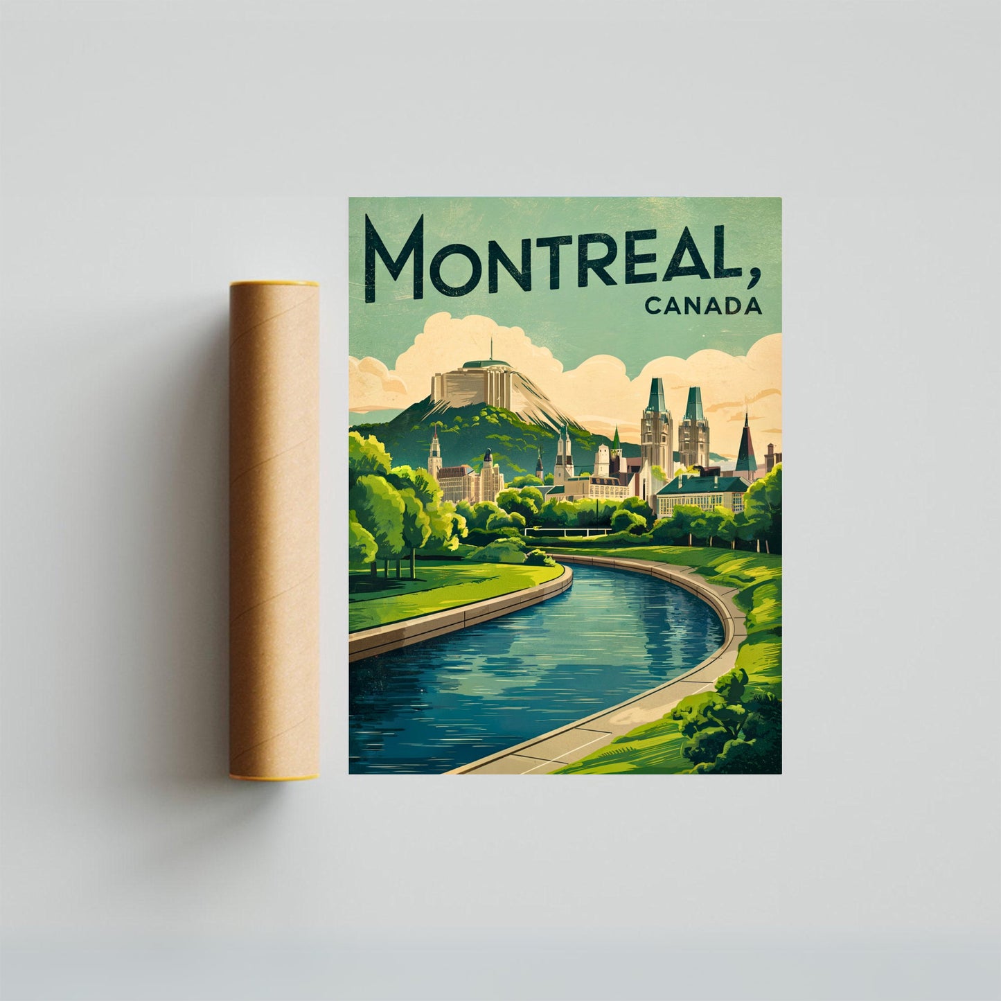 Montreal Vintage Travel Poster