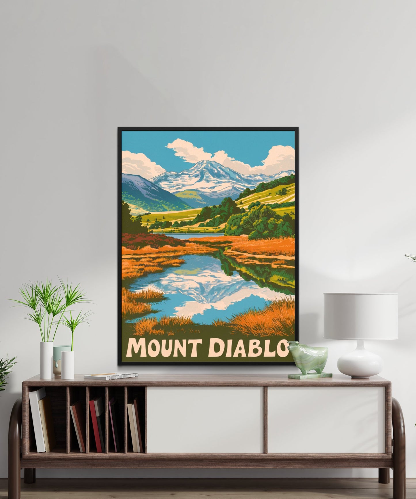 Mount Diablo Vintage Travel Poster