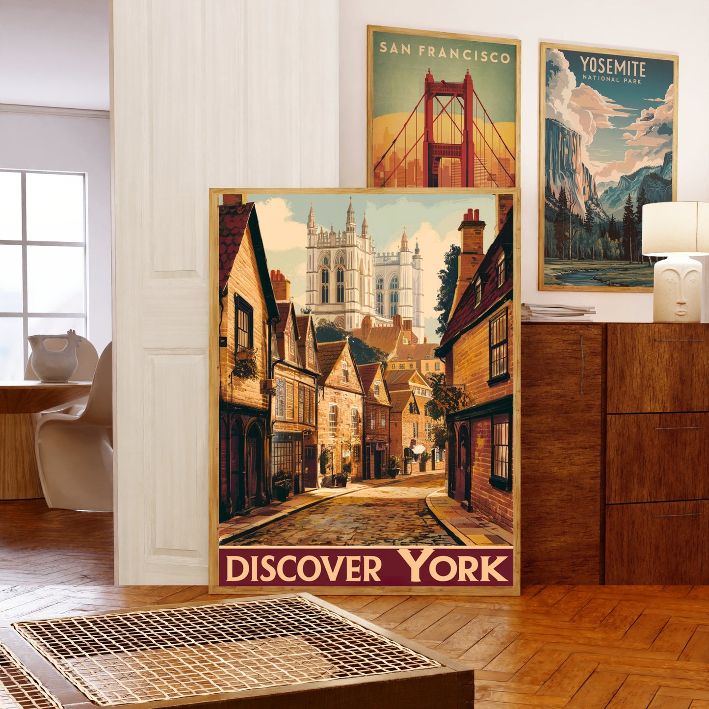 York Vintage Travel Poster -  Historic Charm