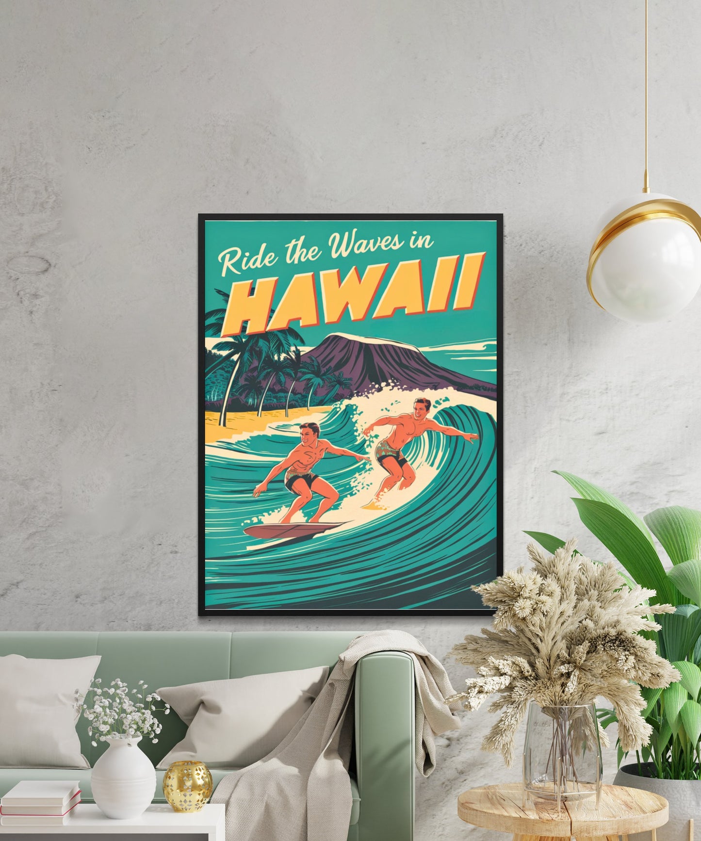 Hawaii Vintage Travel Poster - Island Paradise