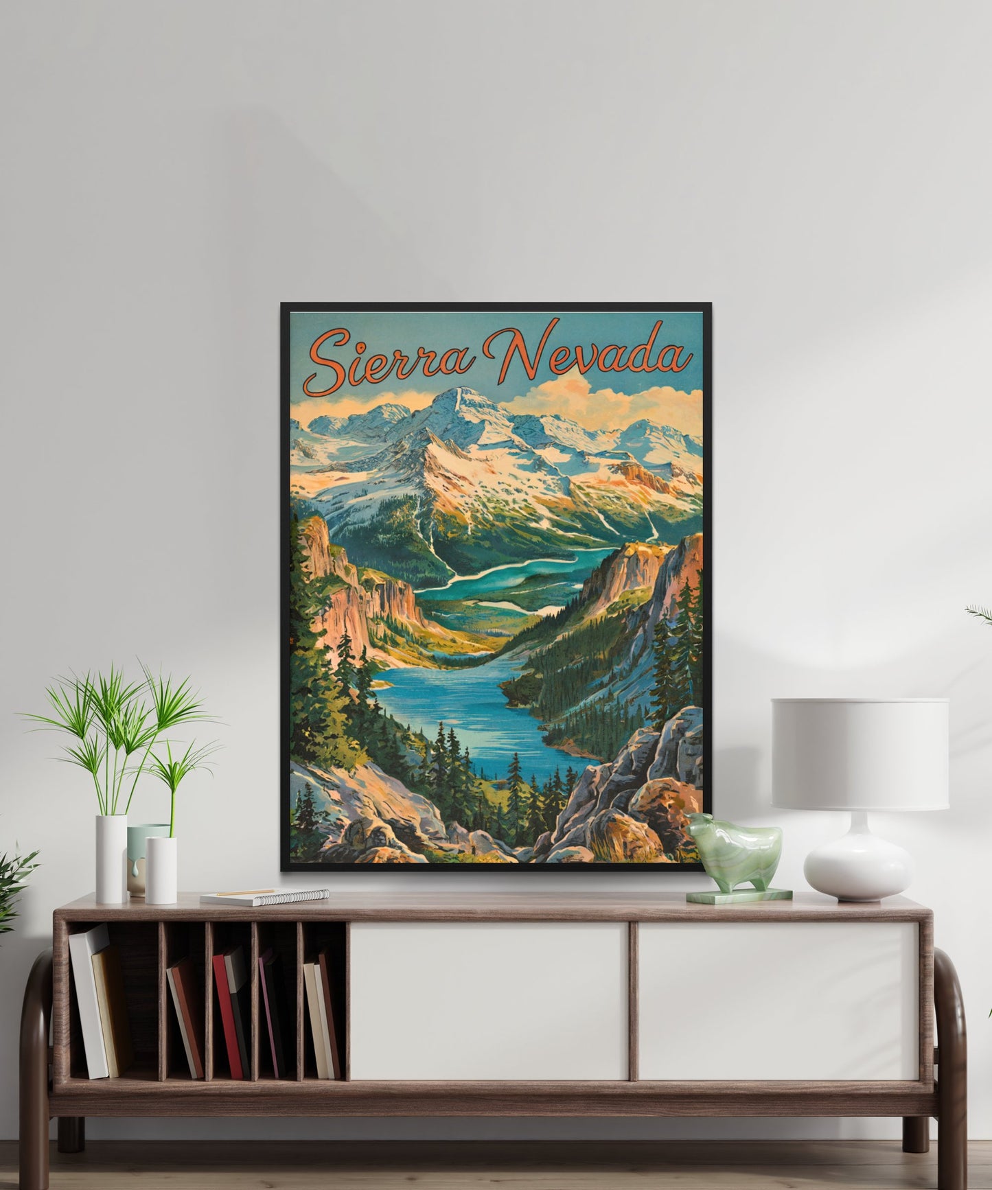 Sierra Nevada Vintage Travel Poster