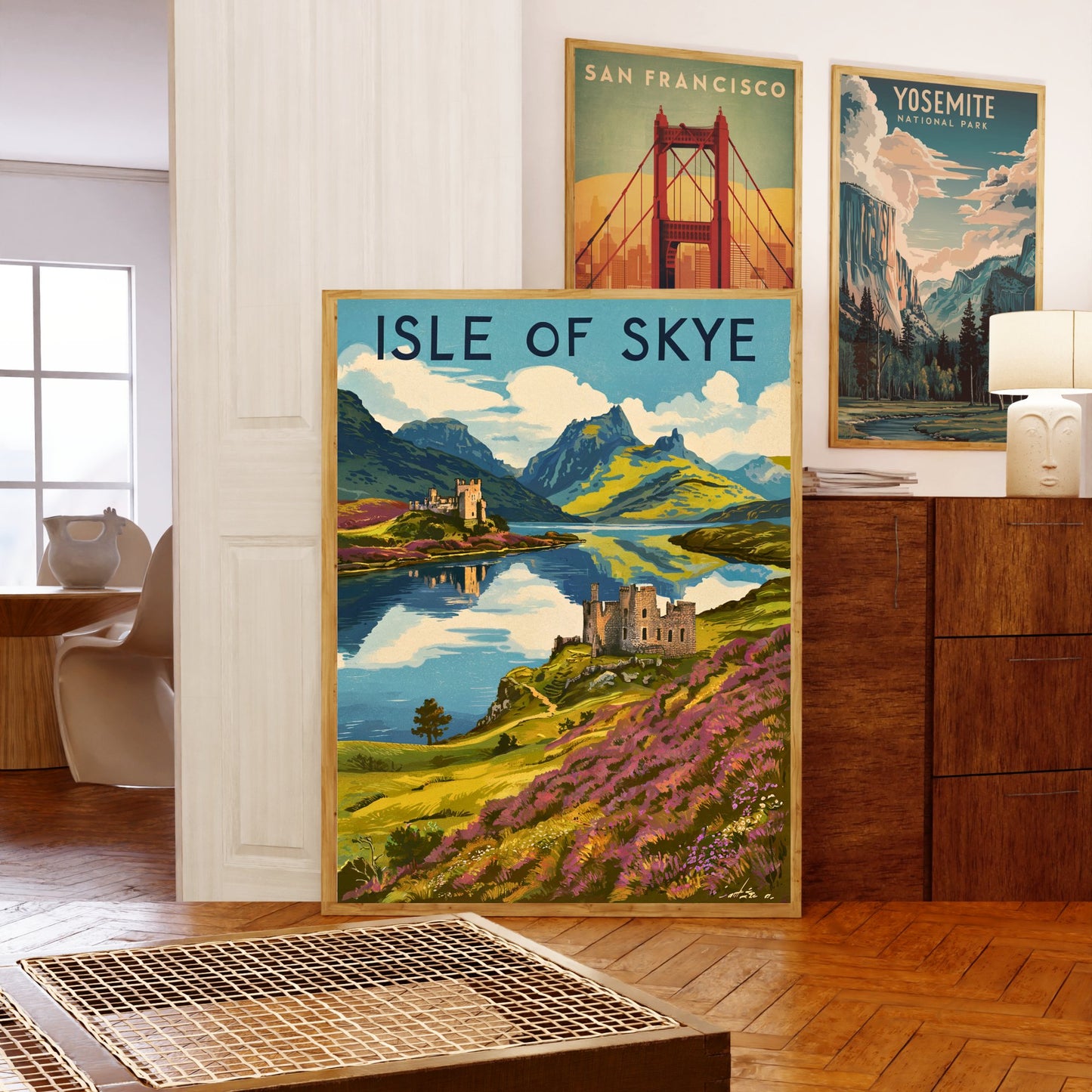 Isle of Skye Vintage Travel Poster - Rugged Island Splendor