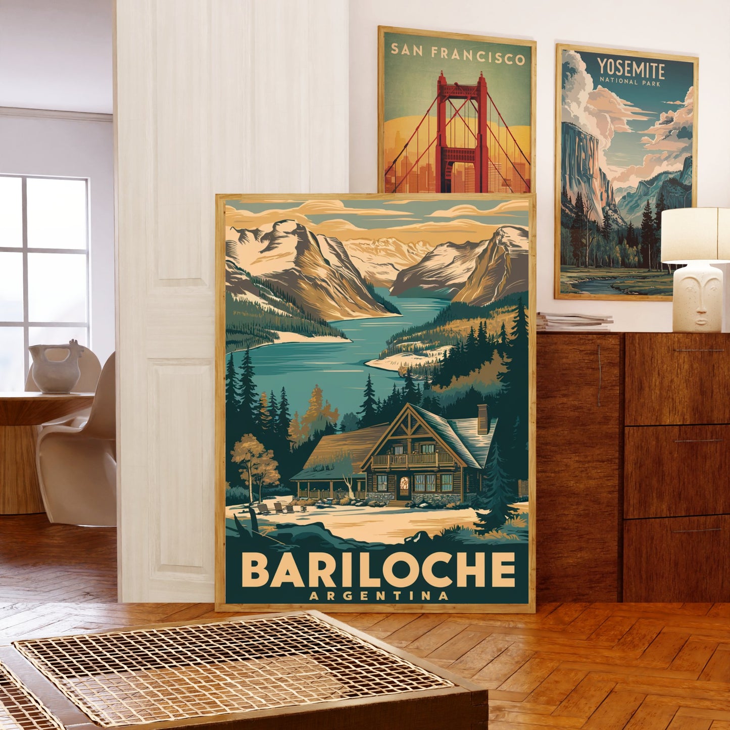 Bariloche Vintage Travel Poster - Lakeside Charm