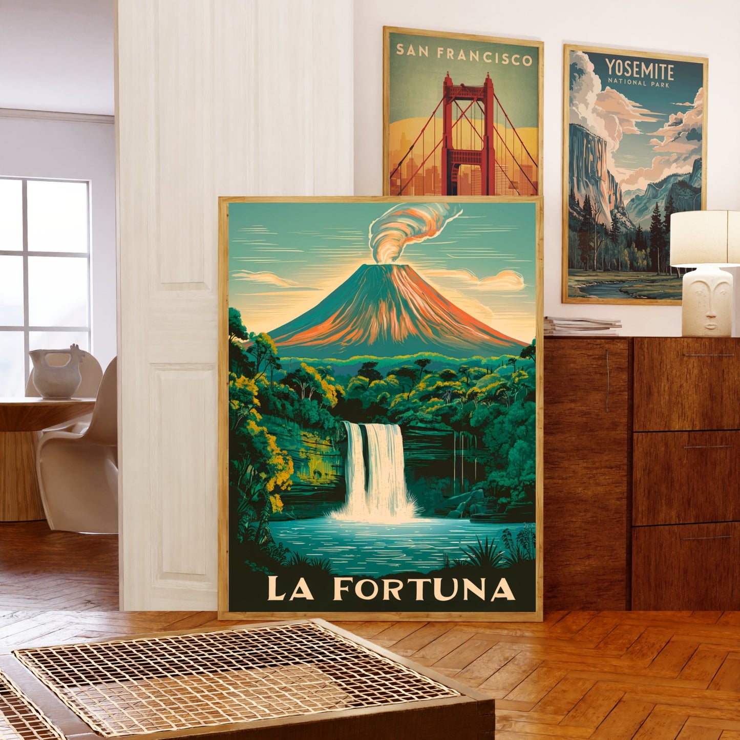 La Fortuna Vintage Travel Poster