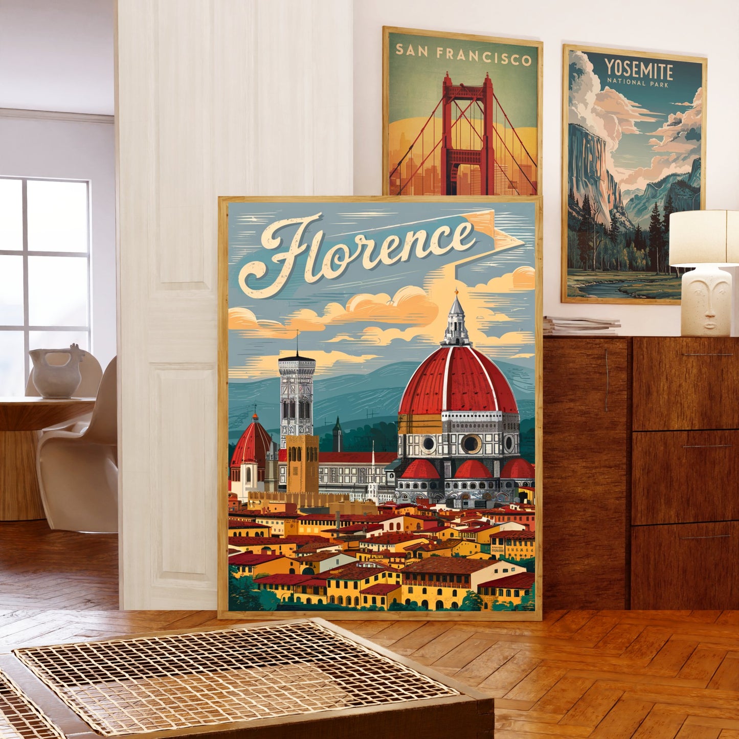 Florence Vintage Travel Poster - Historic Beauty