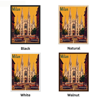 Milan Vintage Travel Poster  - Fashion and History