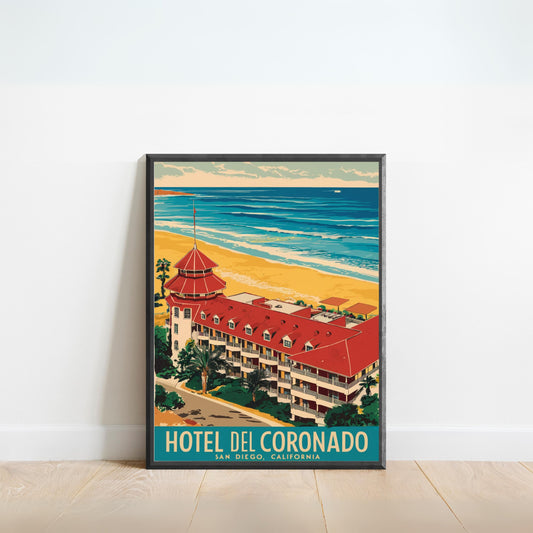 San Diego Vintage Travel Poster