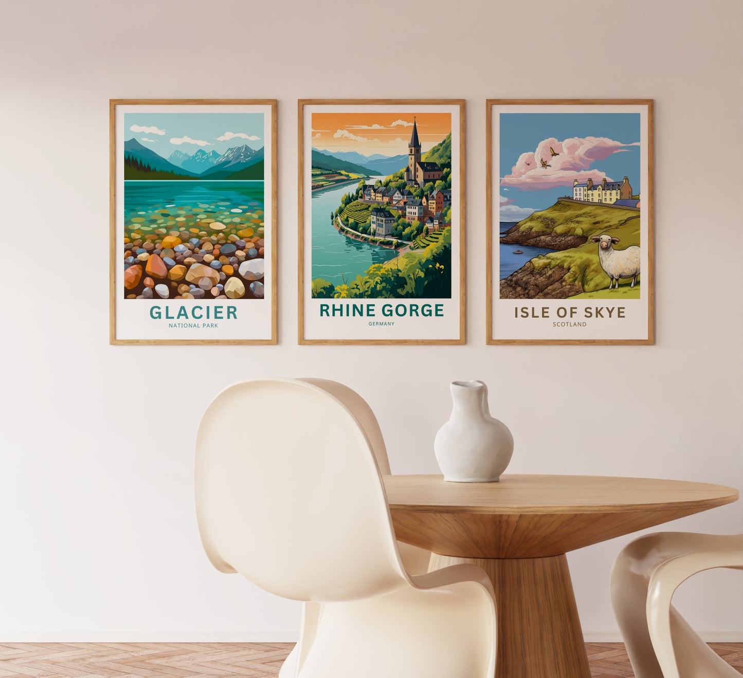 Rhine Gorge Travel Poster