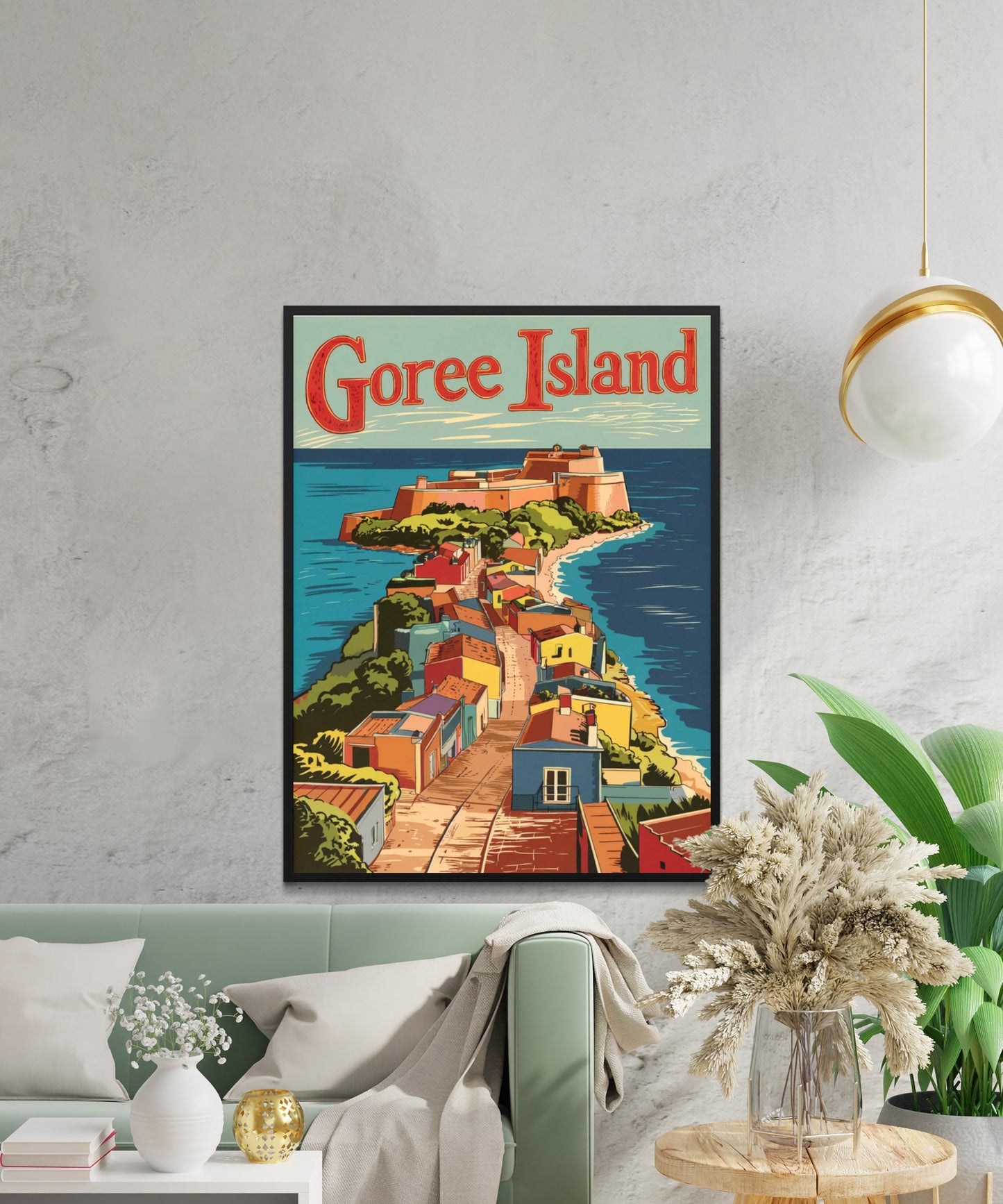 Goree Island Vintage Travel Poster