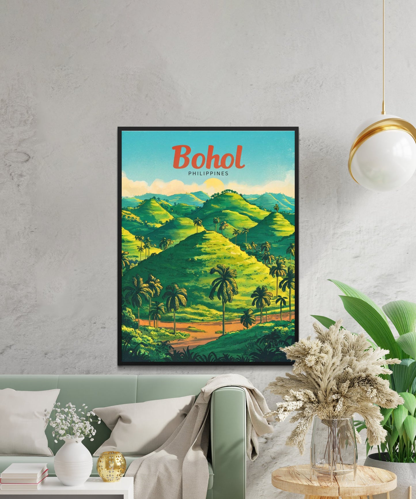 Bohol Vintage Travel Poster