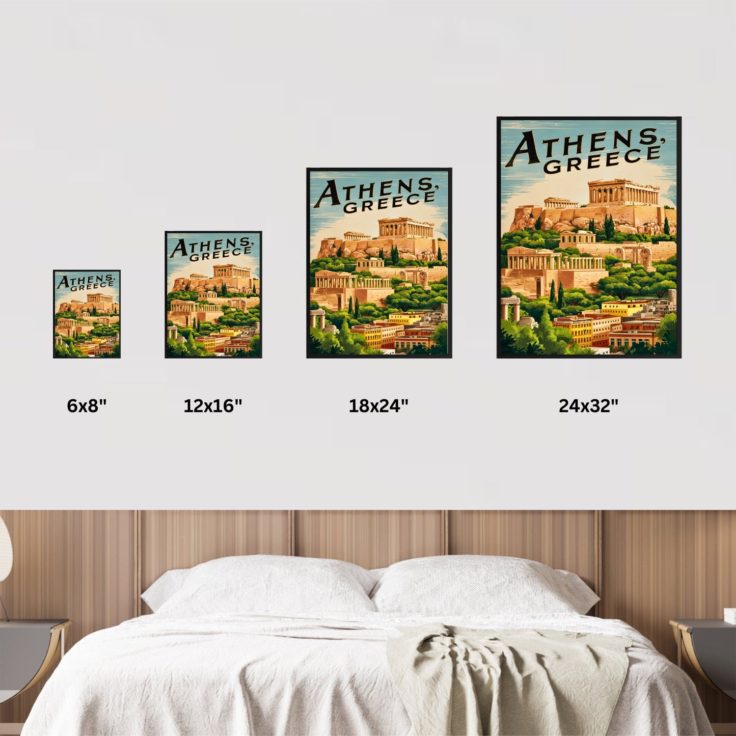 Athens Vintage Travel Poster- Gateway to Antiquity