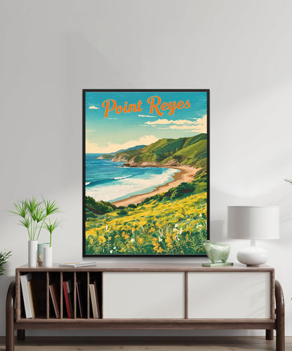 Point Reyes Vintage Travel Poster