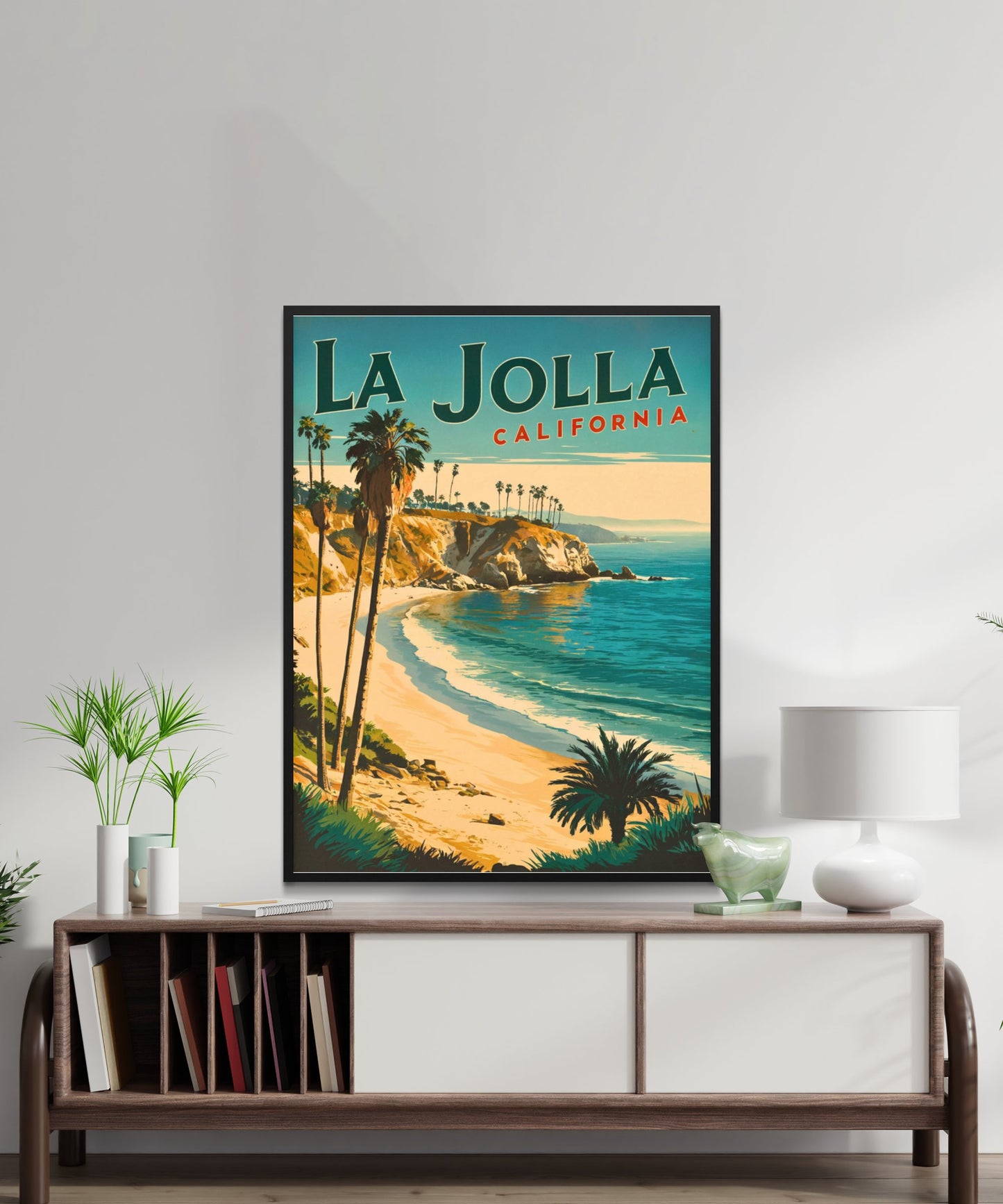 La Jolla Cove  Vintage Travel Poster