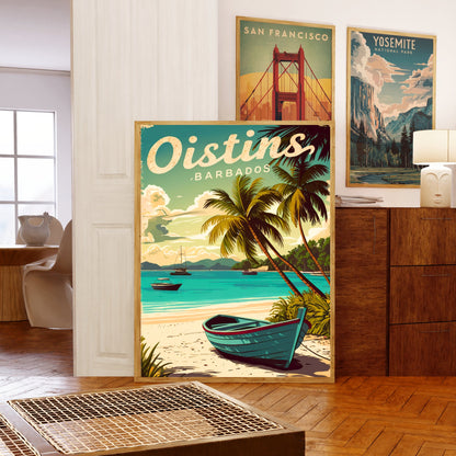 Oinstins Vintage Travel Poster