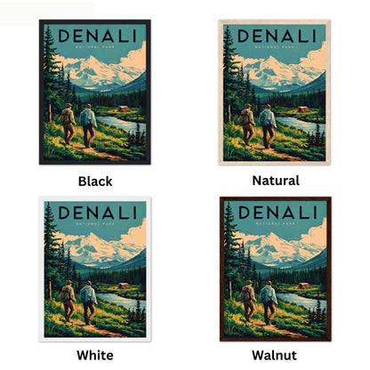 Denali Vintage Travel Poster - National Park