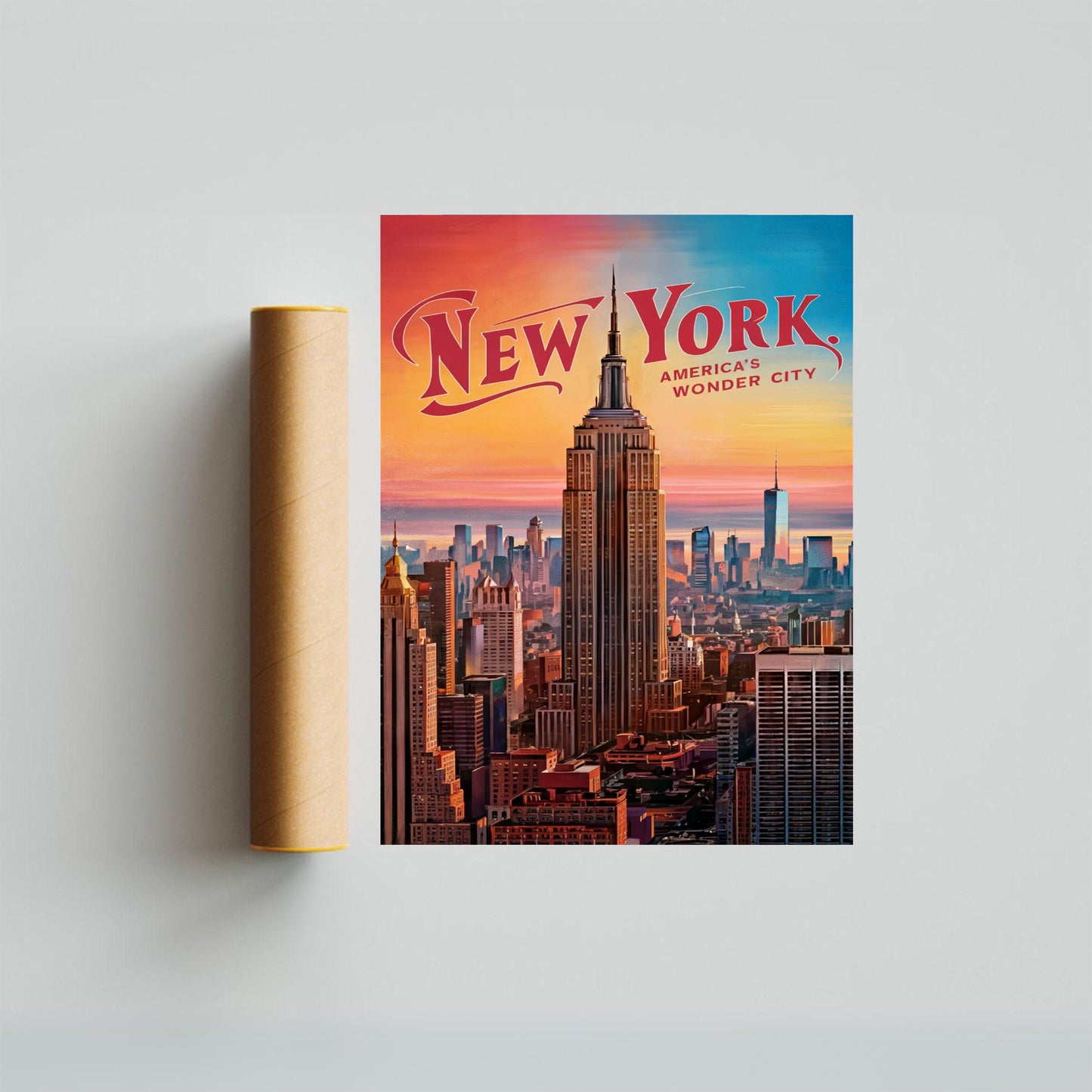 New York Vintage Travel Poster