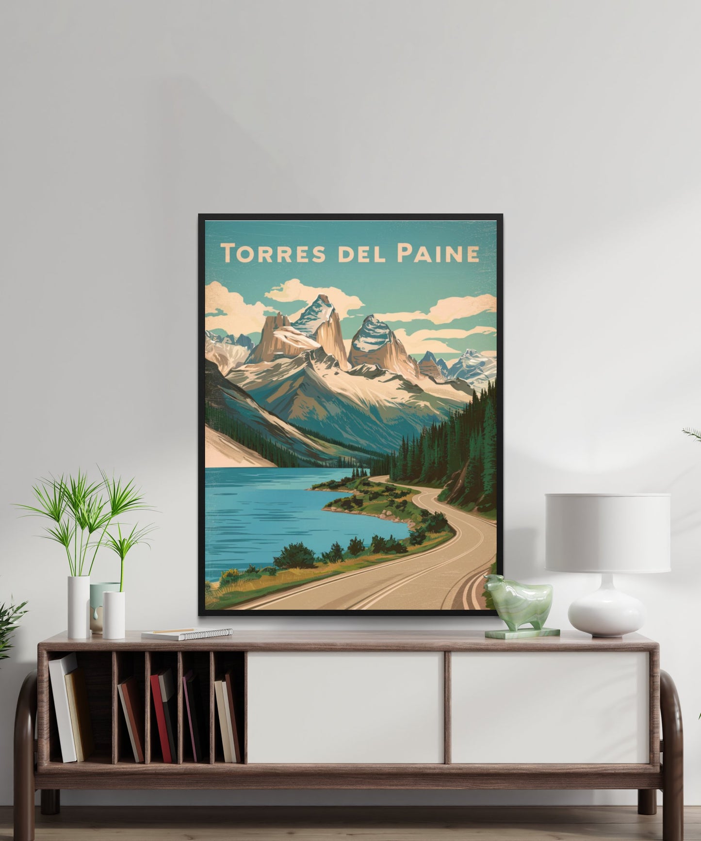 Torres del Paine Vintage Travel Poster - Epic Landscapes