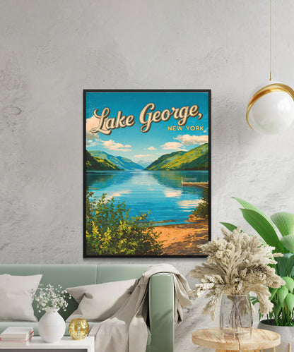 Lake George Vintage Travel Poster