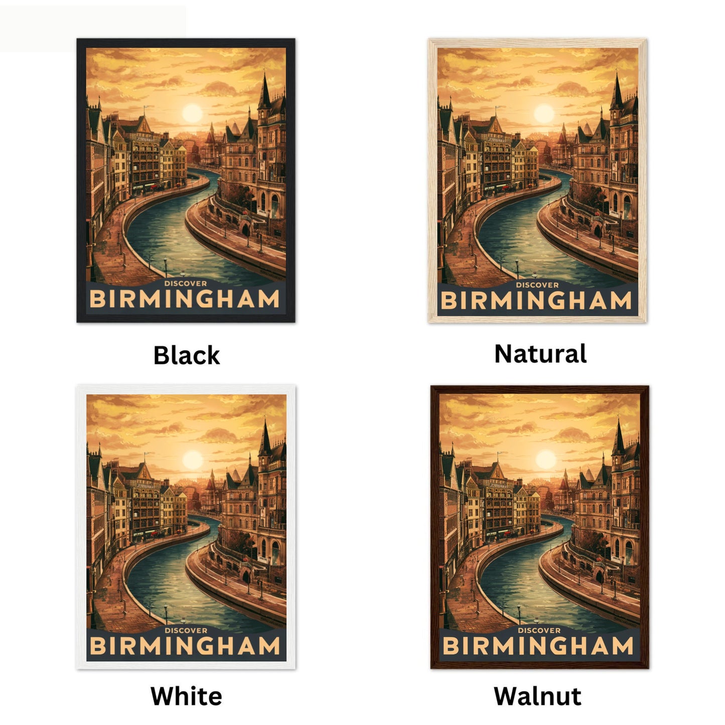 Birmingham Vintage Travel Poster