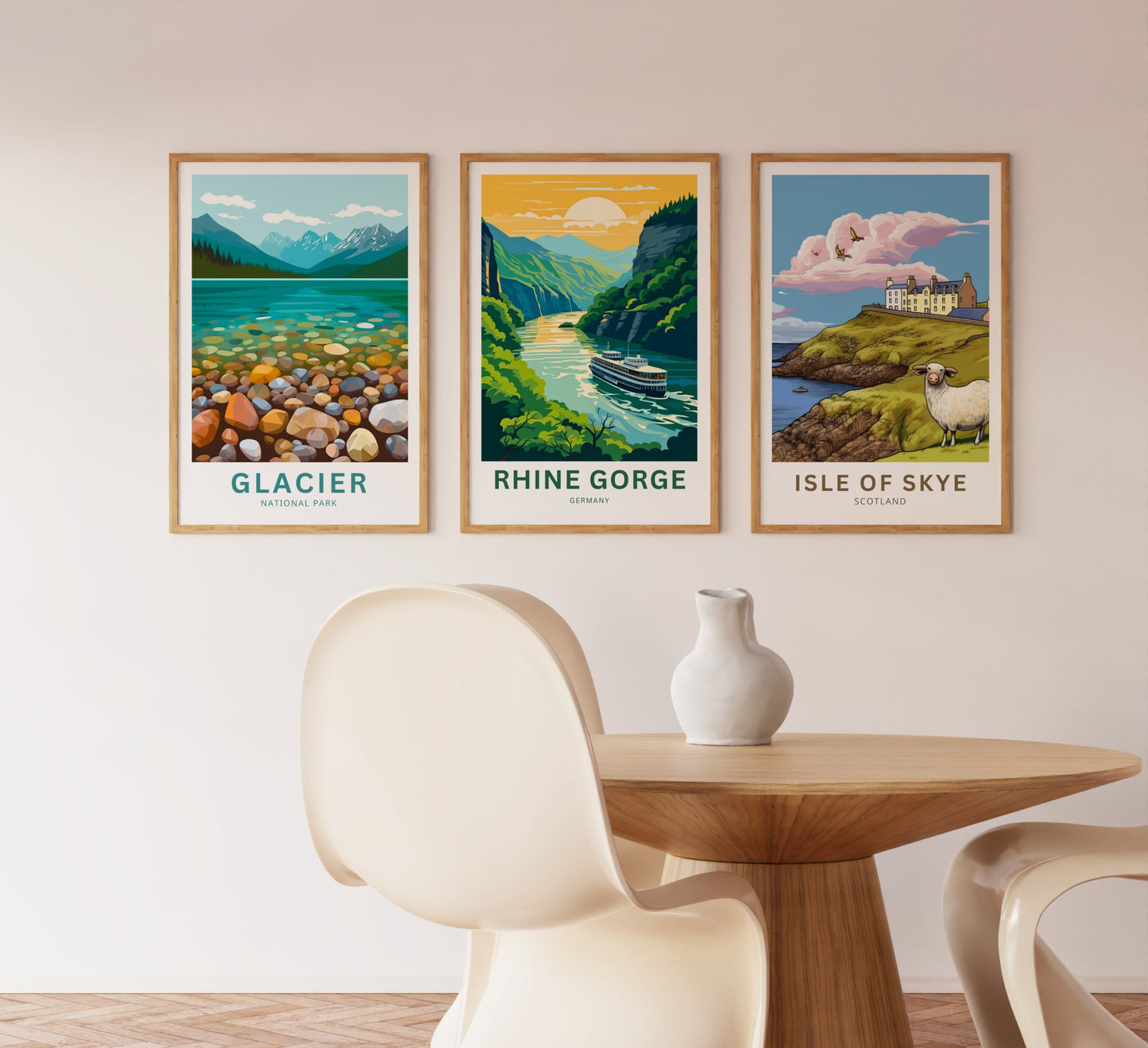 Rhine Gorge Travel Poster