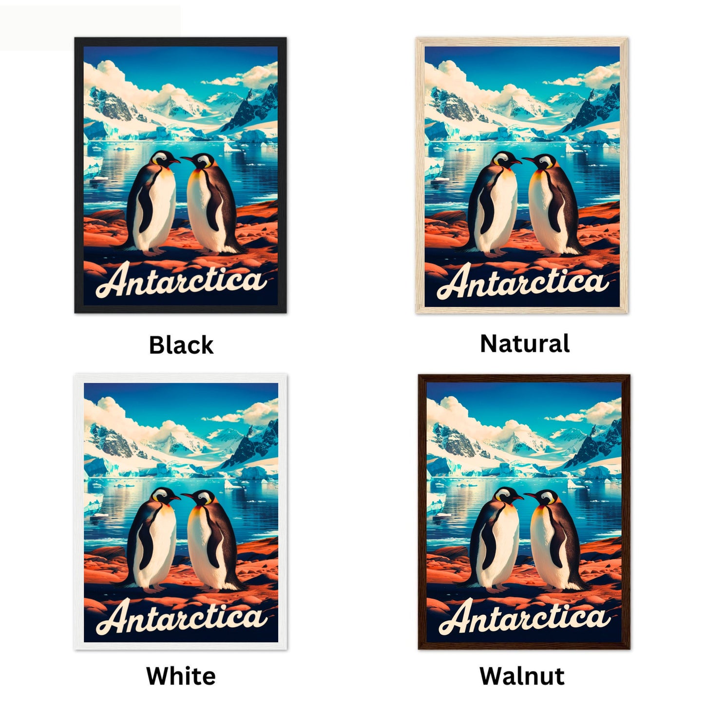 Antarctica Vintage Travel Poster - Extreme Climate