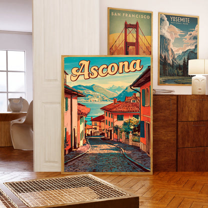 Ascona Vintage Travel Poster