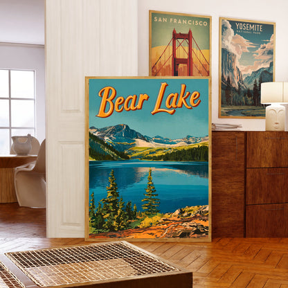 Bear Lake  Vintage Travel Poster