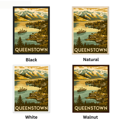 Queenstown Vintage Travel Poster - Alpine Resort