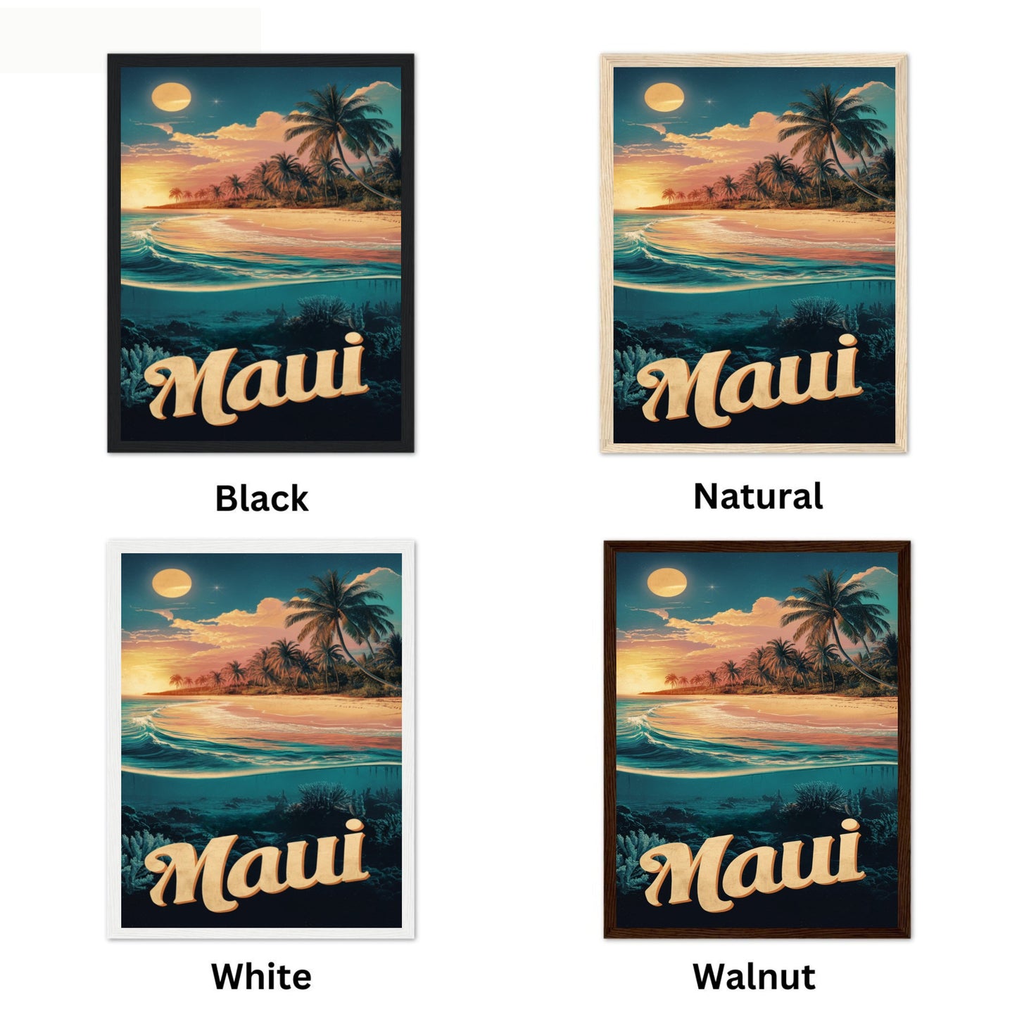 Maui Vintage Travel Poster