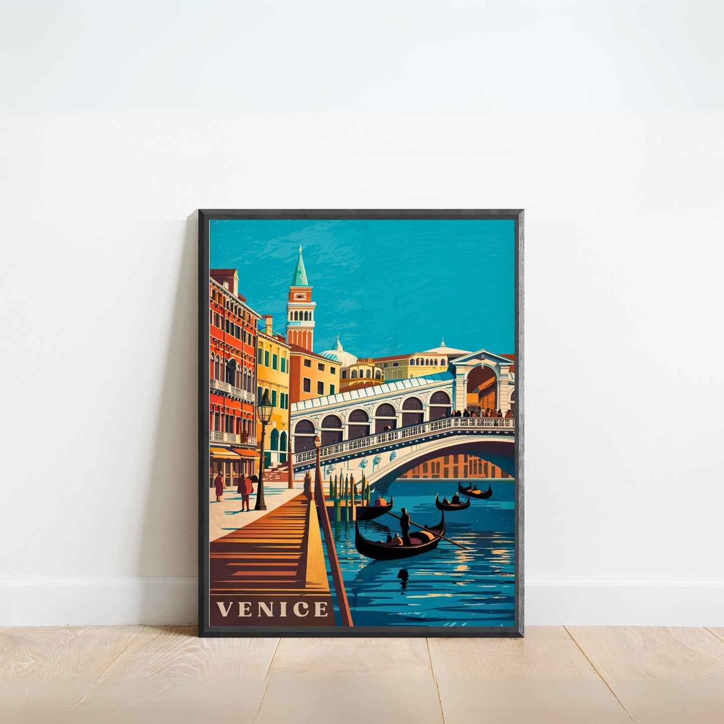 Venice Vintage Travel Poster - Gondola Dreams