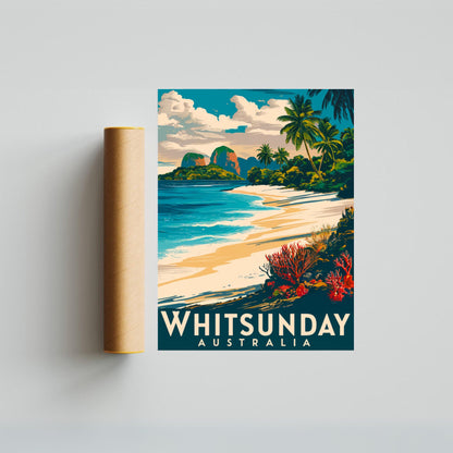 Whitsunday Vintage Travel Poster