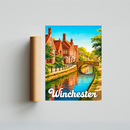 Winchester  Vintage Travel Poster