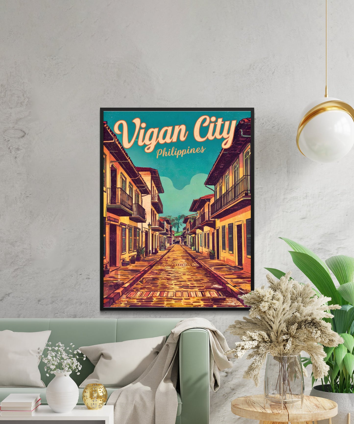 Vigan Vintage Travel Poster