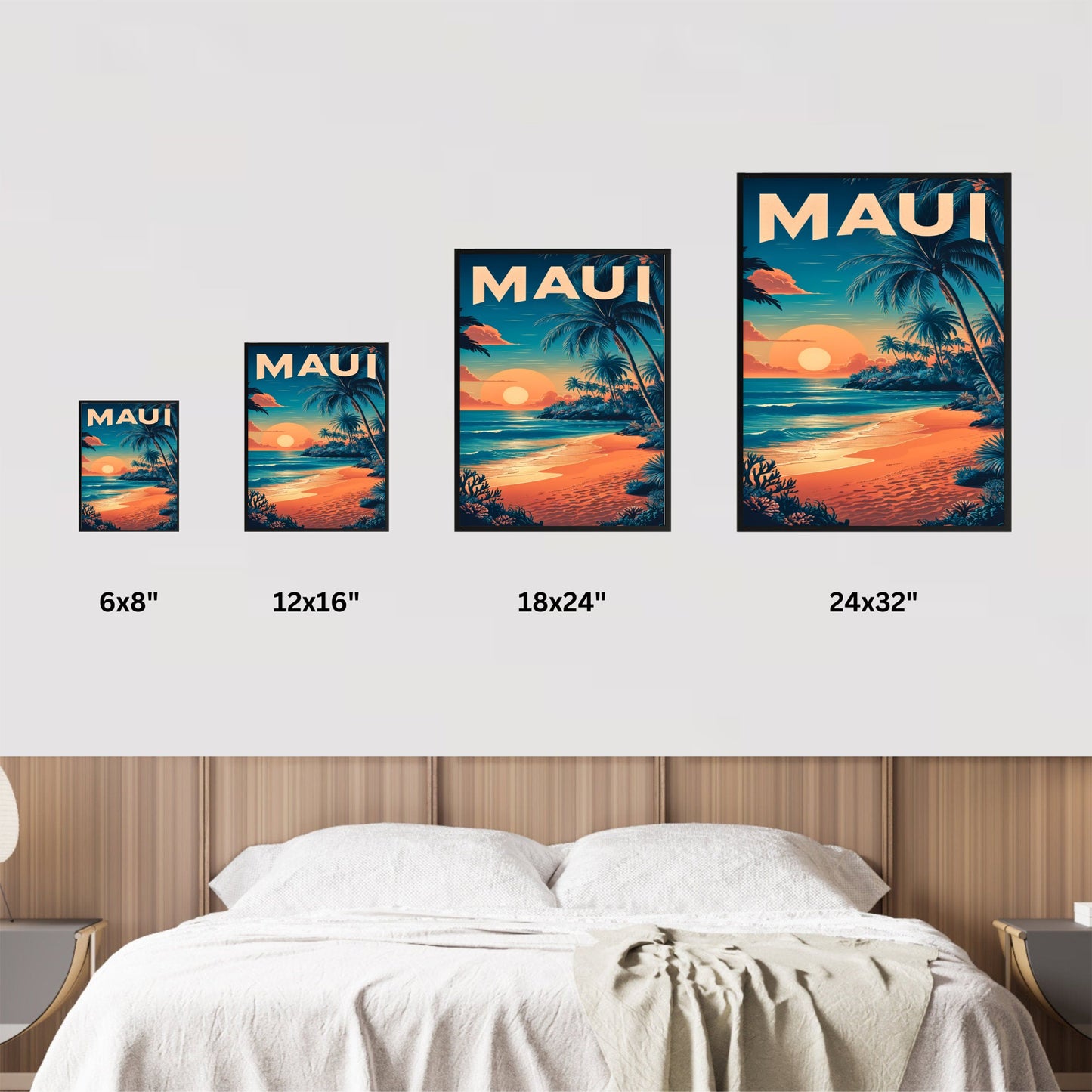 Maui Vintage Travel Poster - Aloha Island Charm