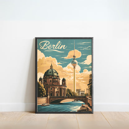 Berlin Vintage Travel Poster