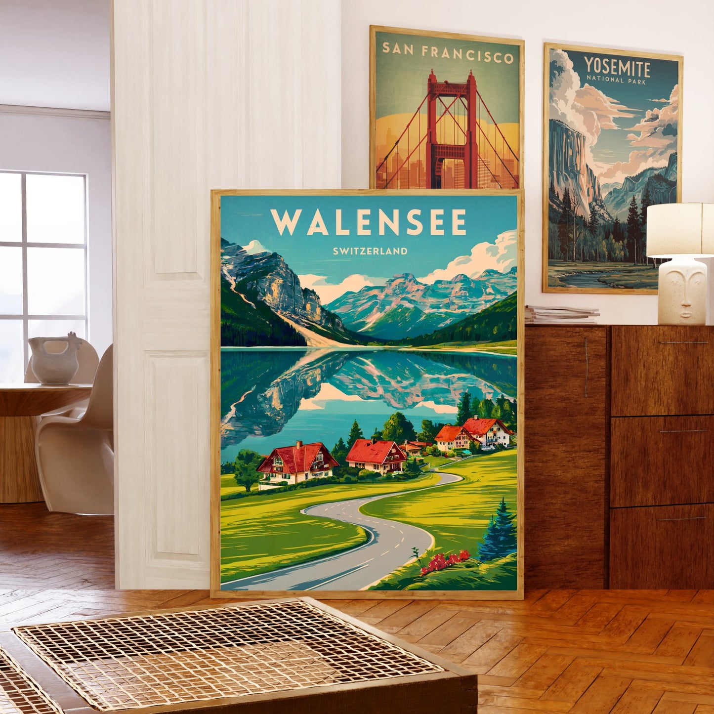 Walensee Vintage Travel Poster