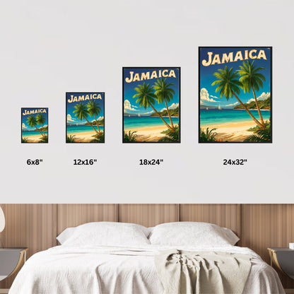 Jamaica Vintage Travel Poster