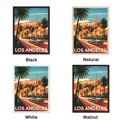 Los Angeles Vintage Travel Poster