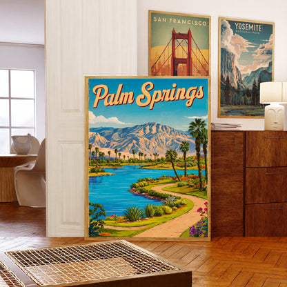 Palm Springs Vintage Travel Poster